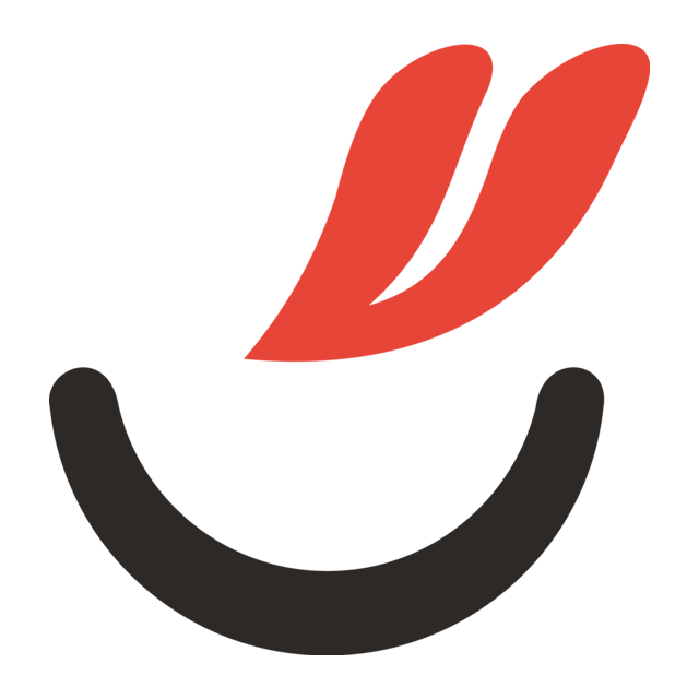 The Yummo mark, a red leaf above a dark smile.